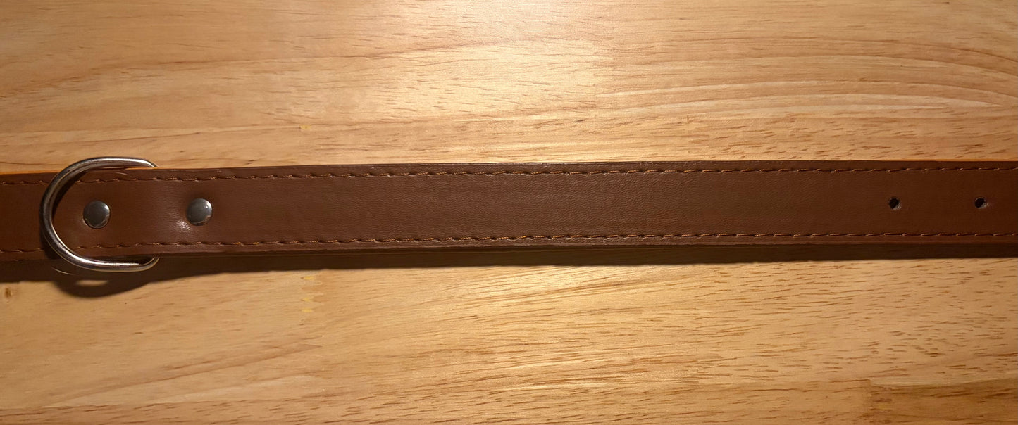 Custom Laser-Engraved Leather Dog Collar